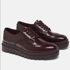 Zara Burgundy Brogue/Oxfords-NWOT